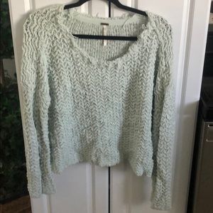 Free people teal sweater